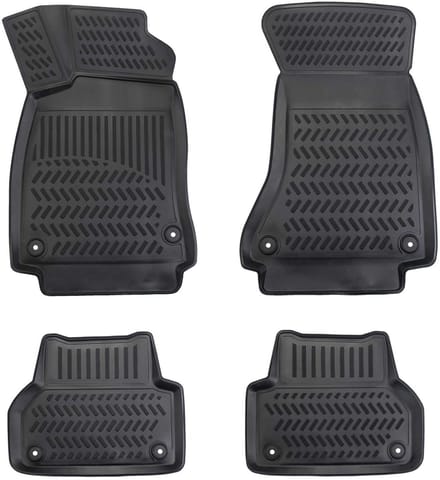 3D Rubber Automatten voor AUDI A4 2015-2026 [B9] - geurloos & op maat - hoge rand