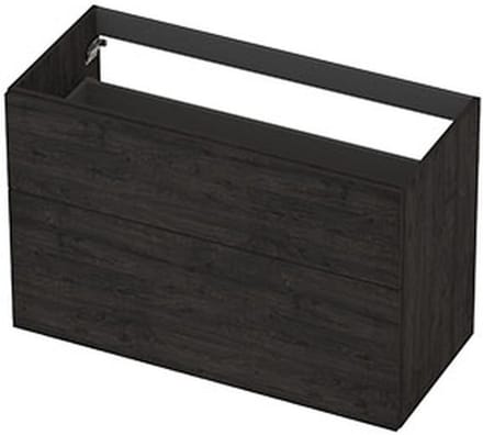 INK - Onderkast 2L A-sym Decor Tbv Grepen - 1000x450x650 Mm - Houtskool Eiken