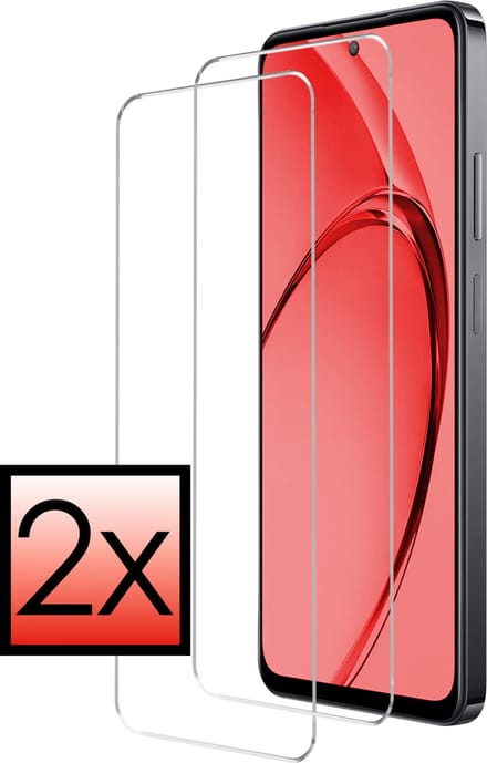 Screenprotector - 2 Stuks - Geschikt voor OPPO A80 - Extra Sterk - Beschermglas - Gehard Glas - Tempered Glass - Screen Protector - Bescherm Cover