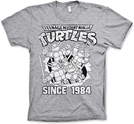 Teenage Mutant Ninja Turtles TMNT Distressed Since 1984 T-shirt, heathergrijs