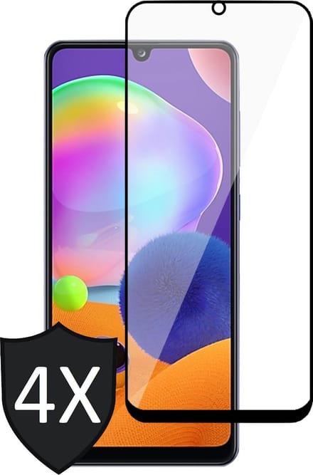 Screenprotector geschikt voor Samsung Galaxy A31 - 4x FullGuard Glas Screen Protector