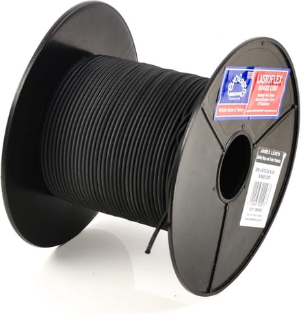 Zwart Elastisch Bungeekoord 3mm - Sterk Schokkoord Touw op Rol van 100 Meter