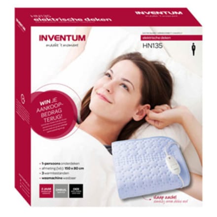Inventum elektrische deken 1 persoons 150x80 cm