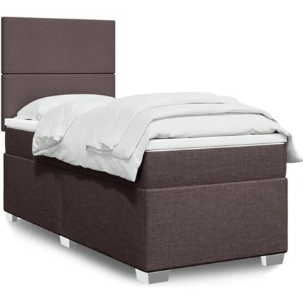 Lit 1 place - Maison Exclusive - Sommier à lattes - Matelas 90x190 cm - Tête de lit réglable