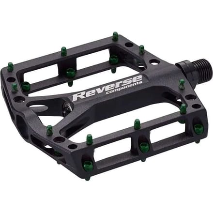 Paar platte pedalen Reverse Components Black one
