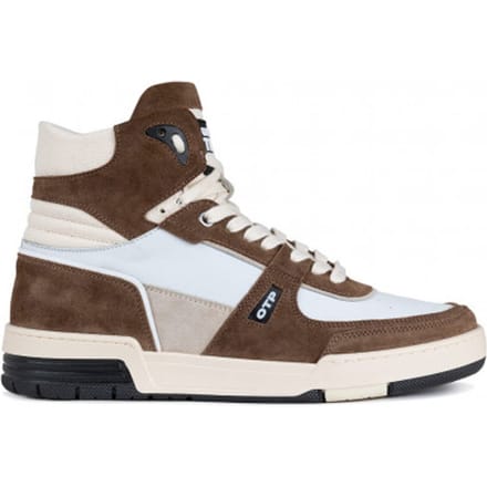 Off The Pitch Basketta Hi Glass Sneakers Bruin/Wit - Maat: 44