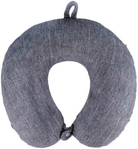 Tendance Nekkussen Heather - grijs - met ophangclip - polyester - reiskussen voor onderweg