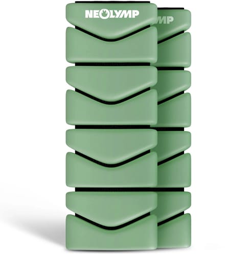 NEOLYMP Pilates gewichtsmanchetten set van 2 – 2 kg enkelgewichten uit silicoon