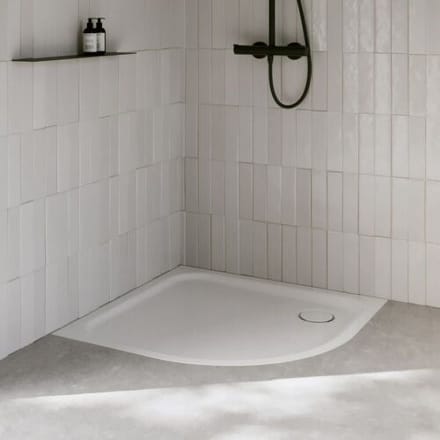 Bette Corner 90 x 80 x 3.5 cm quadrant shower tray without apron