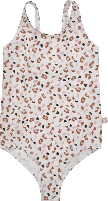 Swim Essentials | Kaki Panterprint Meisjes UV Badpak - Maat 62/68