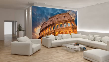 Colosseum City Sunset Photo Wallcovering
