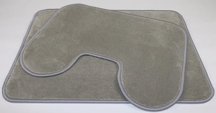 Set - PRIMA - Amazone - Badmat - 50x70cm - en - wc mat - 45x60cm - licht grijs