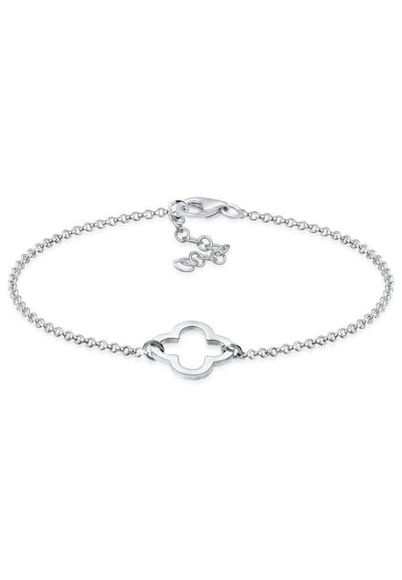 Elli - Armband - Dames Klaverblad Uitgesneden Symbool in 925 Sterling Zilver - Dames