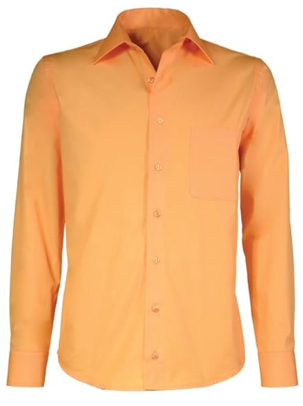 Giovanni Capraro overshirt oranje party overhemd mouwlengte 7