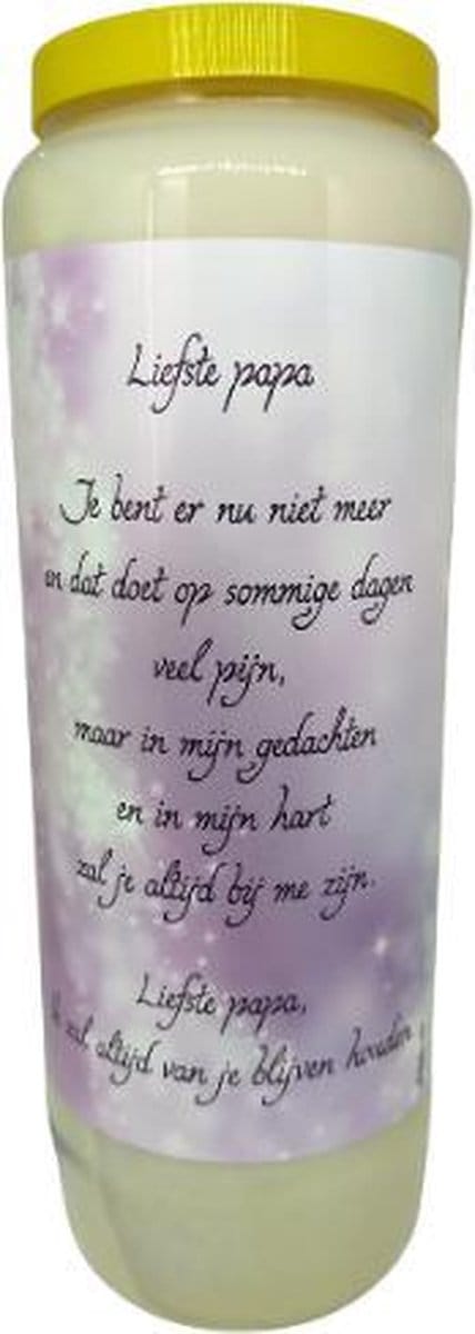 Liefste Papa - Noveenkaars - 9 dagen brander (20 stuks)
