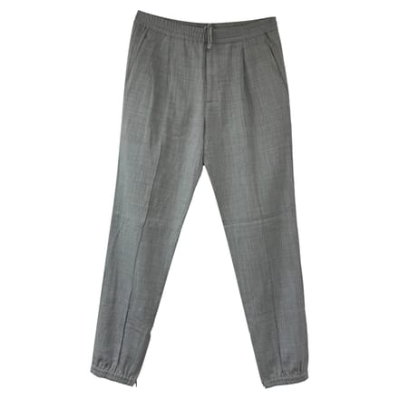 Dior getailleerde trainingsbroek van grijze wol.