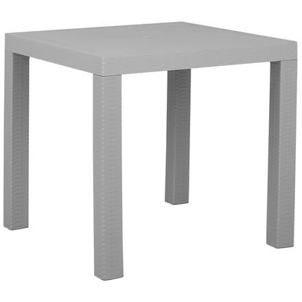 FOSSANO - Tuintafel - Lichtgrijs - 80 x 80 cm - Synthetisch materiaal