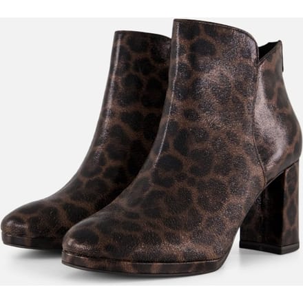 Tamaris Tamaris Leopard Enkellaarsjes bruin Textiel