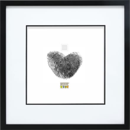 Deknudt Frames fotolijst S43AK2 P1 - zwart - passe-partout - 13x13 cm