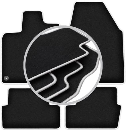 CARLUX-SILVER automatten voor: Nissan Qashqai I J10 crossover (2006-2013)
