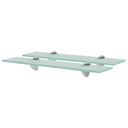 vidaXL - Schappen - zwevend - 2 - st - 50x10 - cm - 8 - mm - glas