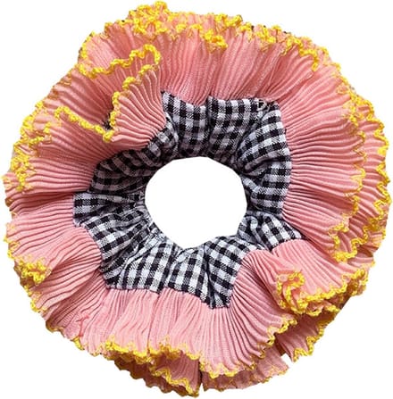 Oversized Haar Scrunchies met Meerdere Lagen, Elastische Haaraccessoires en Haardecoraties voor Dames