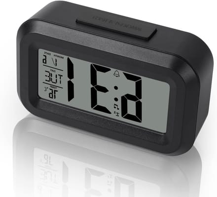 Digitale wekker met LED-display en instelbare sluimerfunctie voor slaapkamer en kantoor