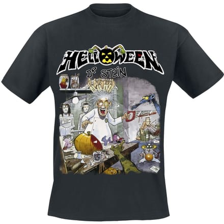 Helloween T-shirt - Dr. Stein - S tot 4XL - voor Mannen - zwart