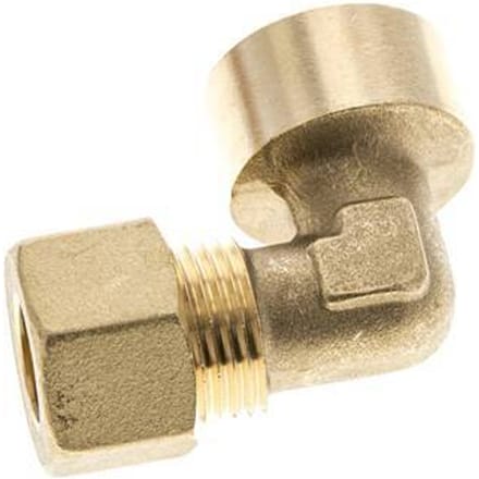 G 1/2'' x 12mm Messing L-Knelfitting 90 graden 75 Bar DIN EN 1254-2