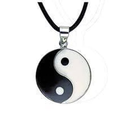 Etnox - hanger - yin yang ketting zilver (K356)