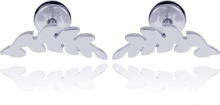 Mendes Leaf Stud oorbellen Silver
