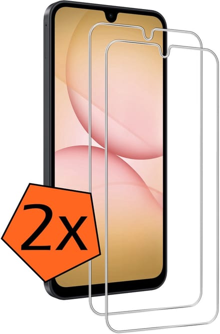 Screenprotector - 2 Stuks - Geschikt voor Samsung Galaxy A17/A18 - Extra Sterk - Gehard Glas - Beschermglas - Tempered Glass - Screen Protector