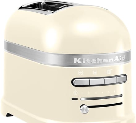 Kitchenaid Broodrooster - Artisan - 5KMT2204EAC- Toaster met 2 sleuven en verwijderbaar kruimelbakje - Amandelwit