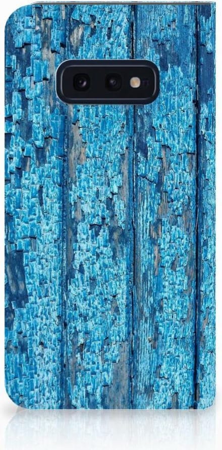 Samsung Galaxy S10e Book Wallet Case Wood Blue