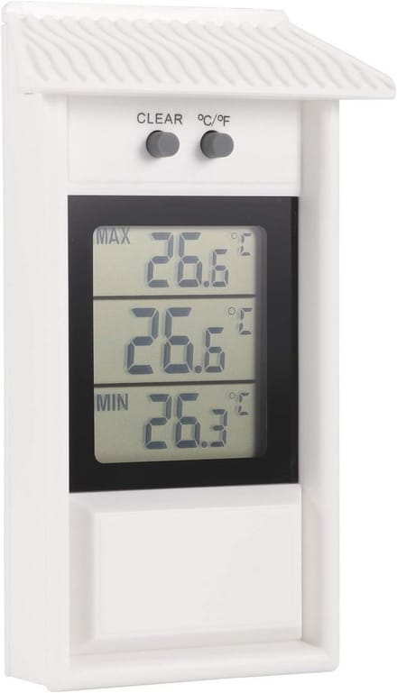 Waterproof Digital Greenhouse Thermometer with Max/Min Function -20 to 50°C
