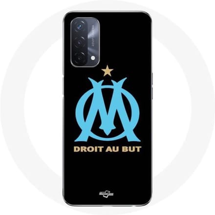 Oppo A93 5G hoesje Olympisch Olympisch logo demarseille Zwarte achtergrond