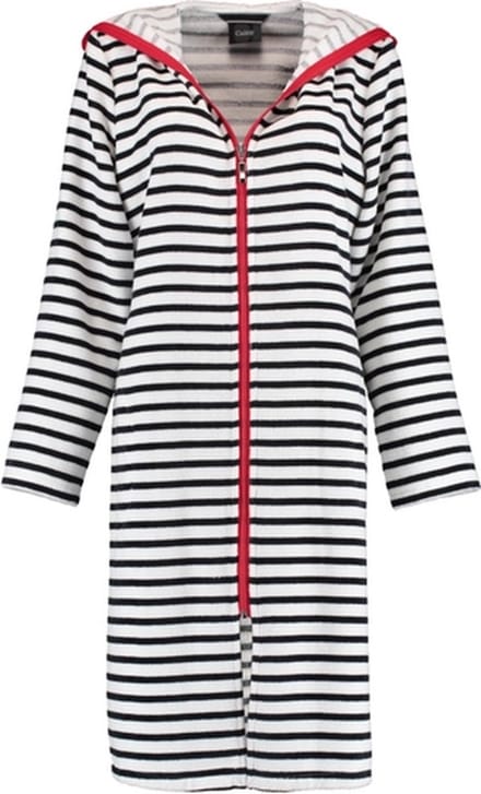 Badjas Cawö Women 1244 Zwart Wit-36