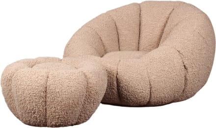 DS4U - Olivia fauteuil set teddy - beige