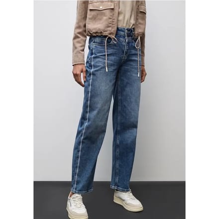Jeans met gallonstrepen