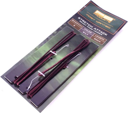 PB Products - Stretch Attack Ready Made Leader 90 cm - 2 stuks - Silt