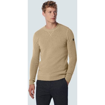 No Excess Pullover Crewneck Soft Stretch Stone Maat: XXL | Sweaters Outlet | Heren | Beige