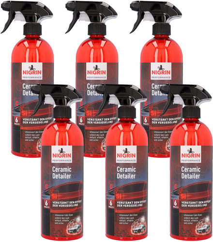 Nigrin Ceramic Detailer Spray 6x 750ml Lakverzorging Keramische Coating Lakglans