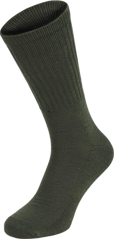 MFH Army - Outdoorsokken - legergroen - halflang - set van 3 - Maat 39/42