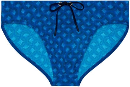 HOM - Trinacria Swim mini briefs - Navy Print - mannen - L