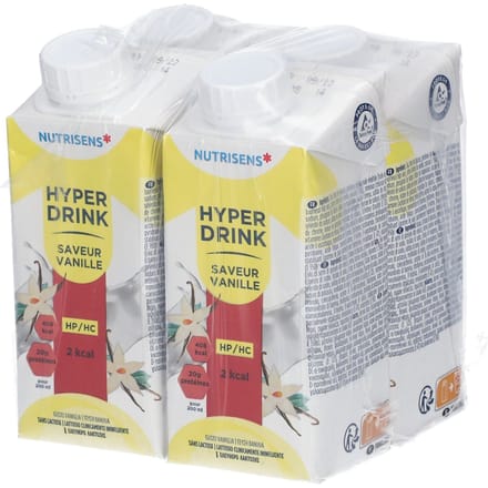 Hyperdrink HP/HC 2kcal Saveur Vanille 4x200 Voeding