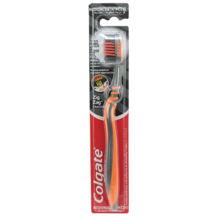 Colgate Zig Zag Charcoal Medium Tandenborstel