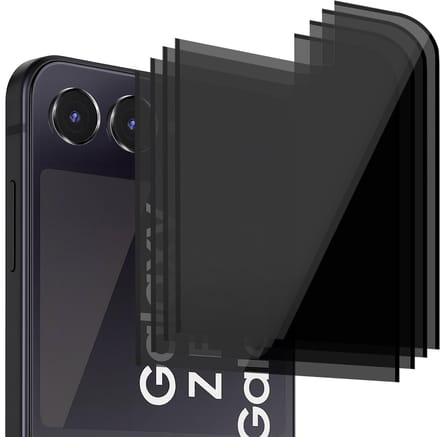 Privacy Screenprotector geschikt voor Samsung Galaxy Z Flip 7 - 4x Volledig Dekkend Glas Screen Protector