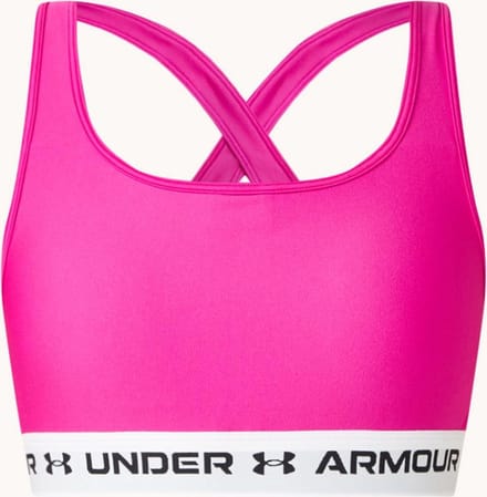 Under Armour Under Armour Crossback Mid Bra-Meteor - Roze - Maat L