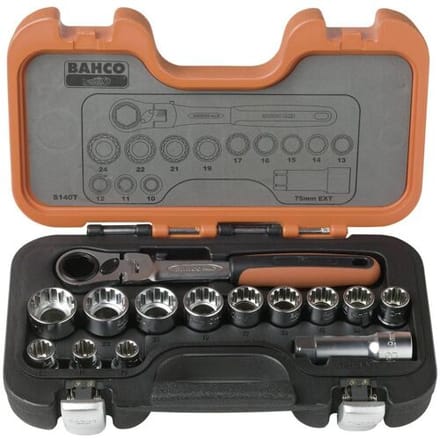 Bahco S140T Dopsleutelset Metrisch 14-delig S140T