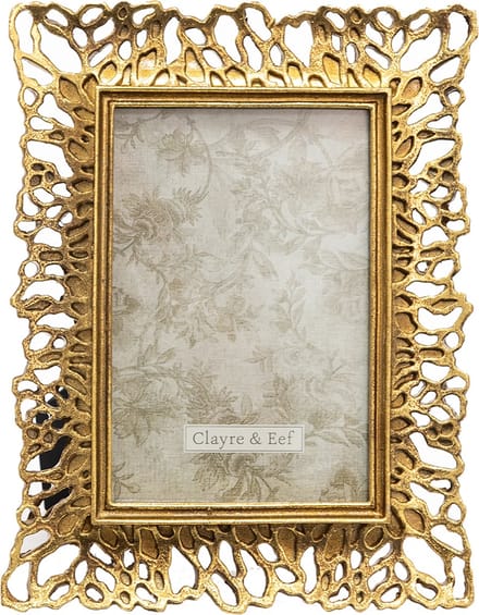 Clayre & Eef Fotolijst 10x15 cm Goudkleurig Polyresin